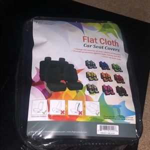 Black seat covers for your car.